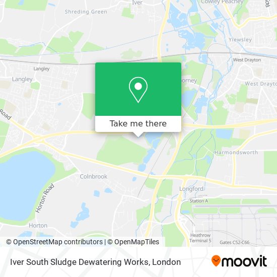 Iver South Sludge Dewatering Works map
