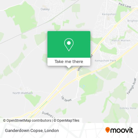 Ganderdown Copse map