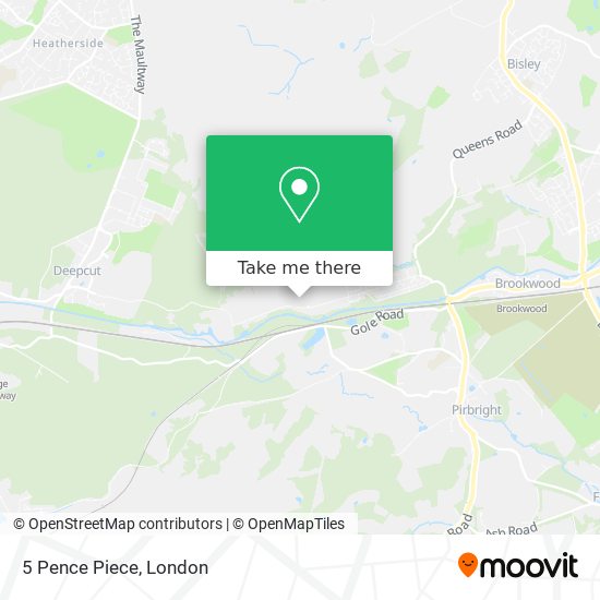 5 Pence Piece map