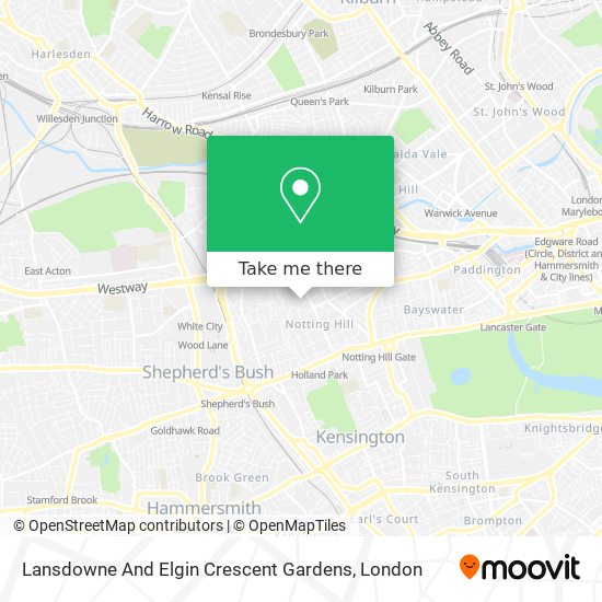 Lansdowne And Elgin Crescent Gardens map