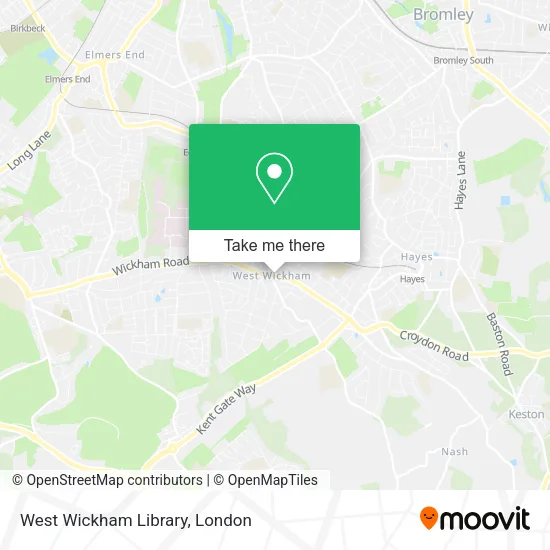 West Wickham Library map