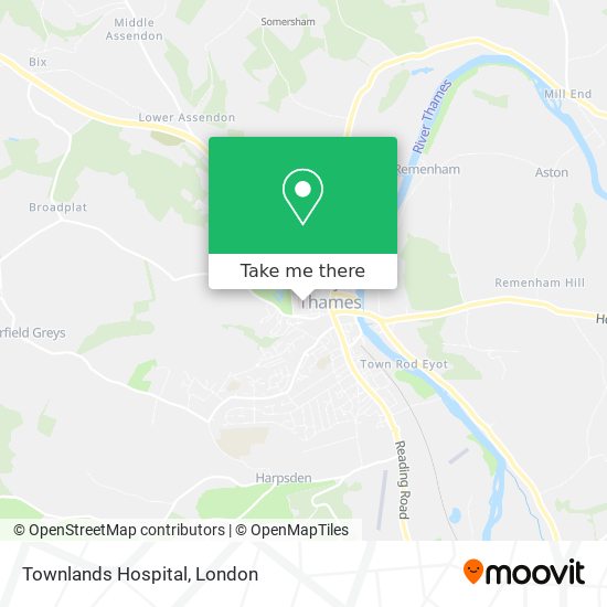 Townlands Hospital map