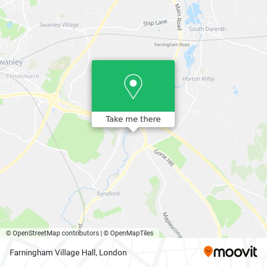 Farningham Village Hall map