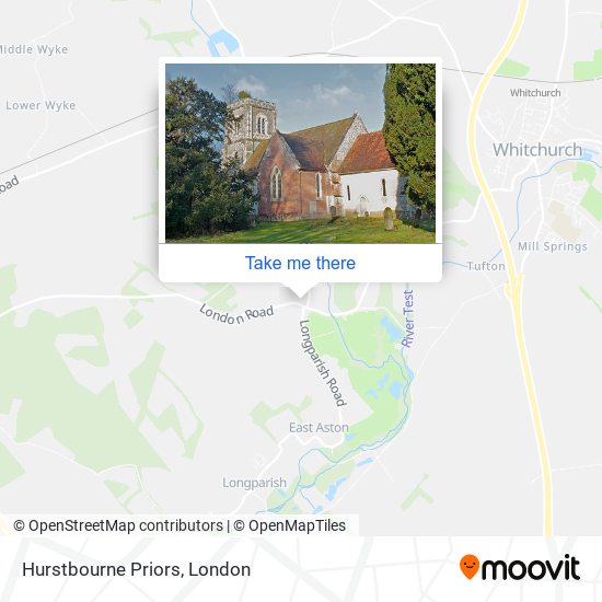 Hurstbourne Priors map