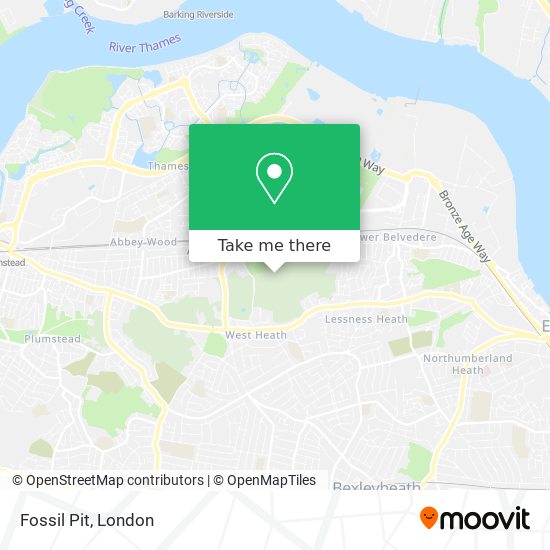 Fossil Pit map