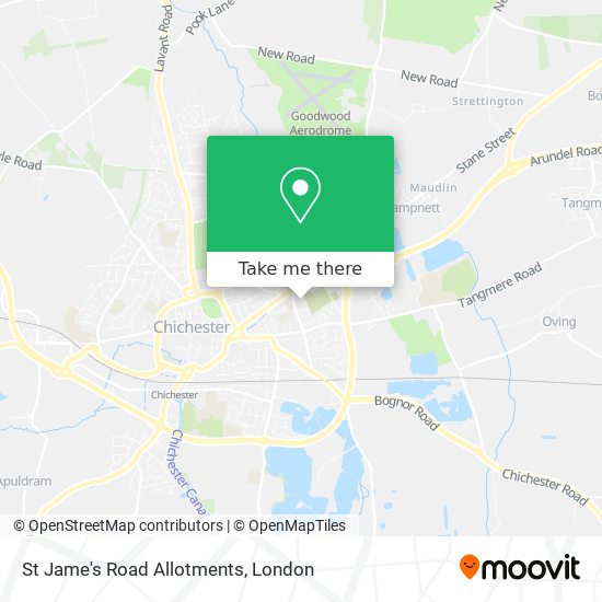 St Jame's Road Allotments map