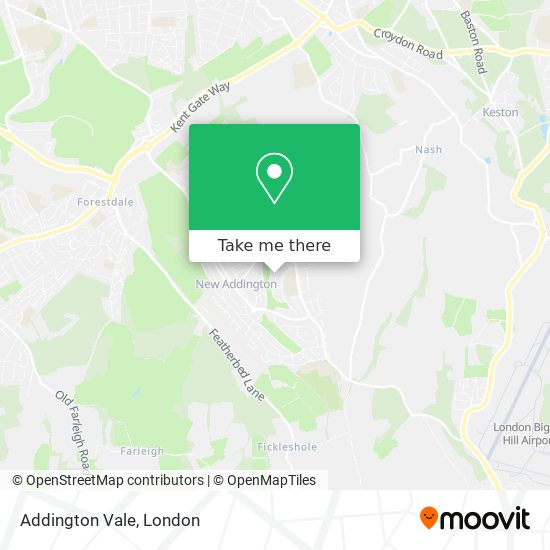 Addington Vale map