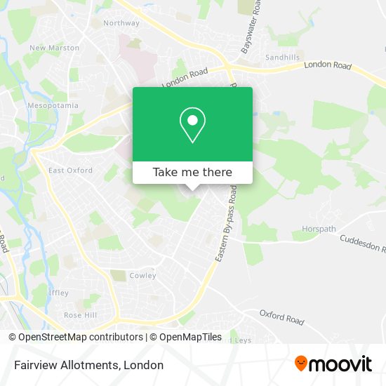 Fairview Allotments map