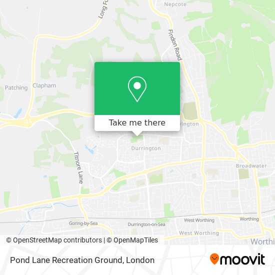 Pond Lane Recreation Ground map