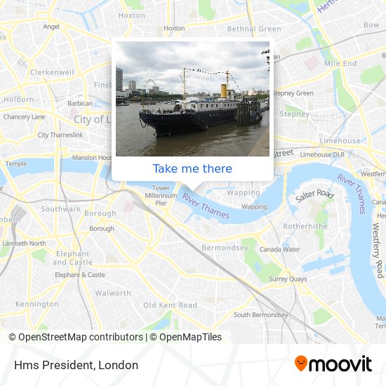 Hms President map