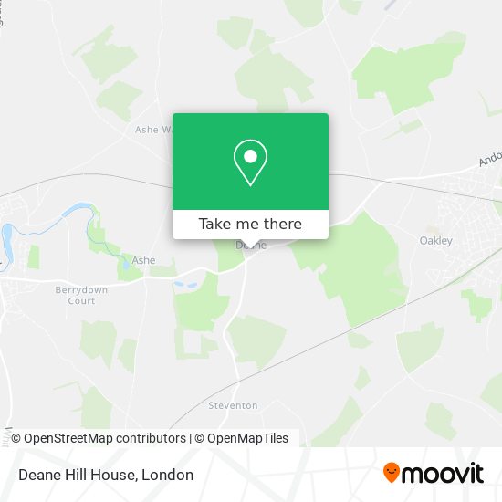 Deane Hill House map