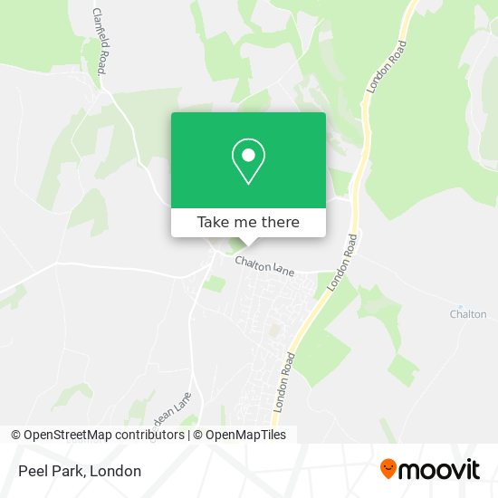 Peel Park map