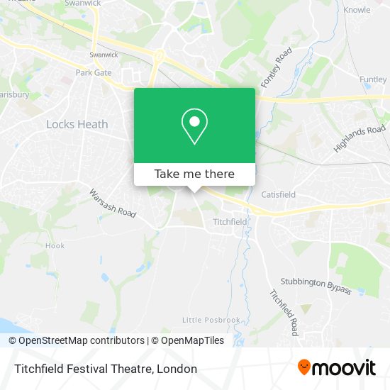 Titchfield Festival Theatre map