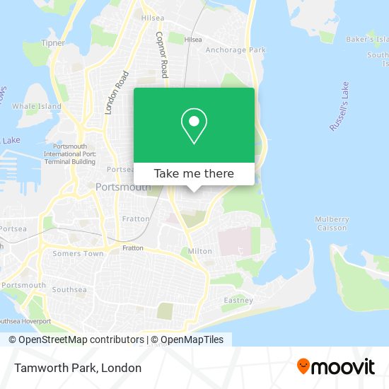 Tamworth Park map