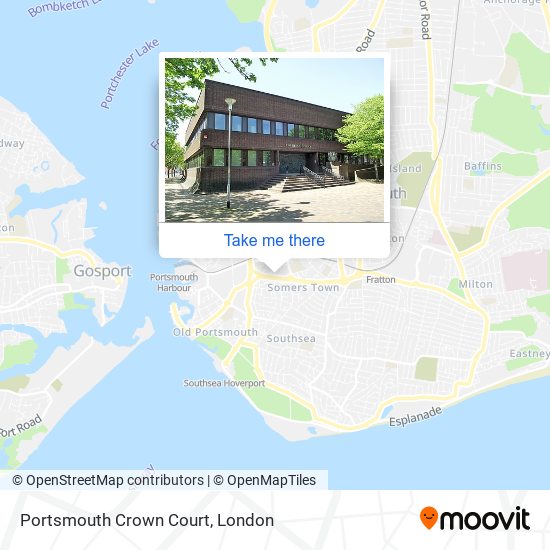 Portsmouth Crown Court map