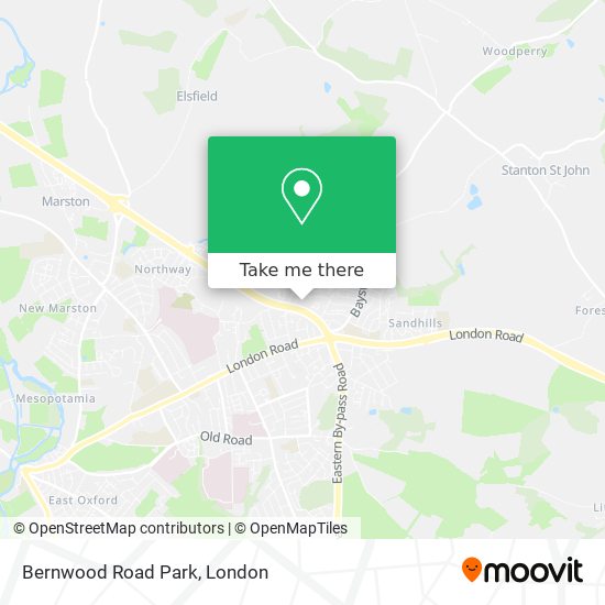 Bernwood Road Park map