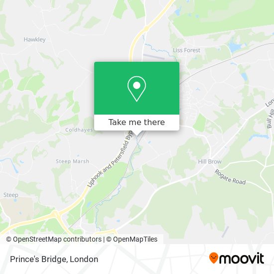 Prince's Bridge map