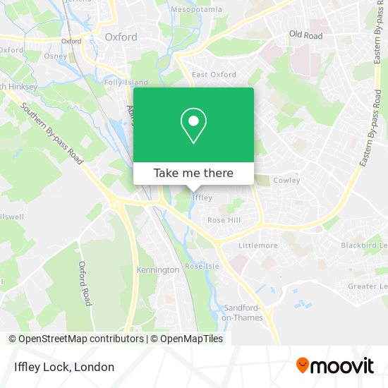 Iffley Lock map