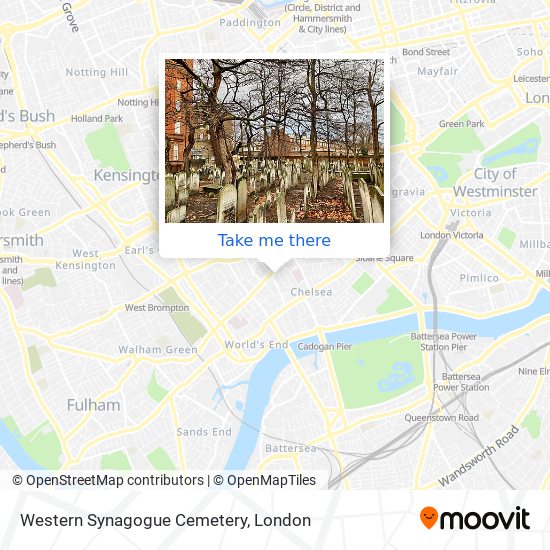 Western Synagogue Cemetery map