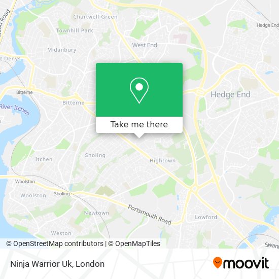 Ninja Warrior Uk map