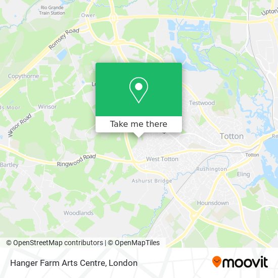 Hanger Farm Arts Centre map