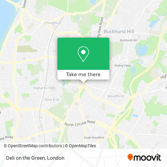 Deli on the Green map