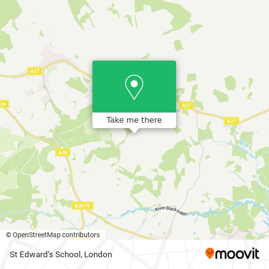 St Edward's School map