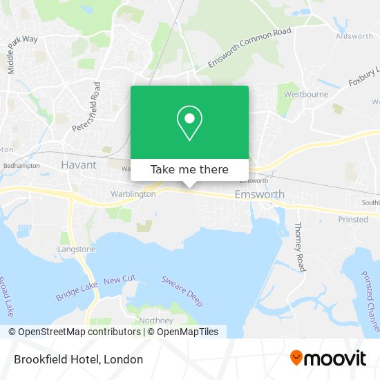 Brookfield Hotel map