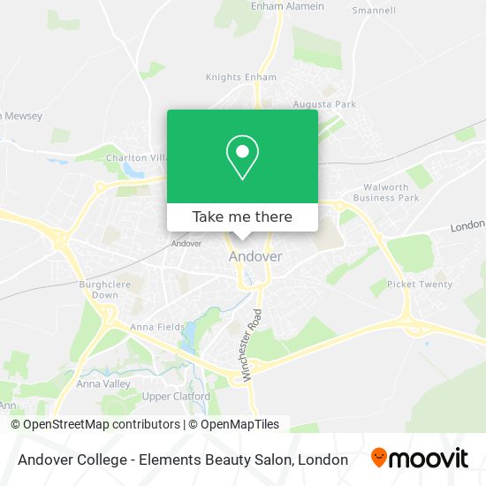 Andover College - Elements Beauty Salon map