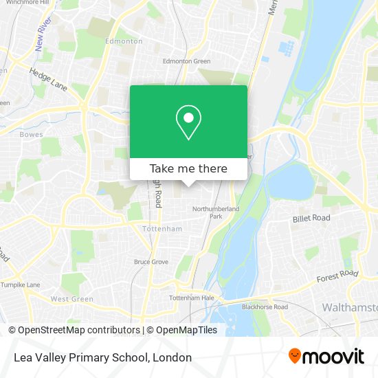 Lea Valley Primary School map