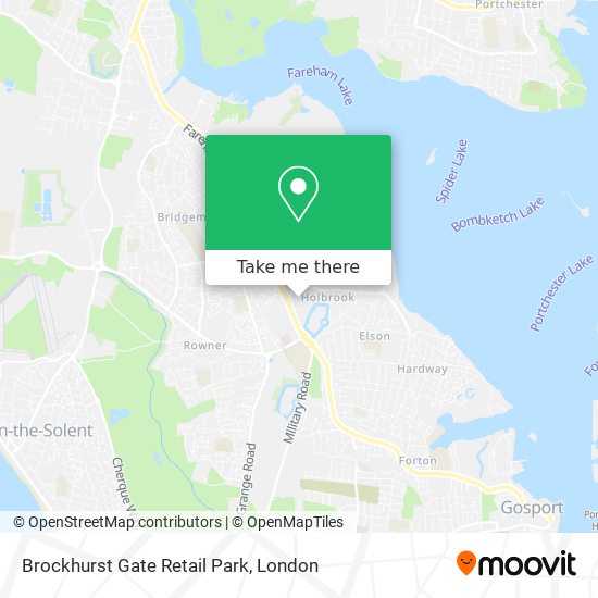 Brockhurst Gate Retail Park map