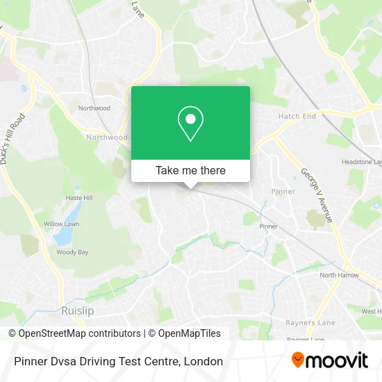Pinner Dvsa Driving Test Centre map