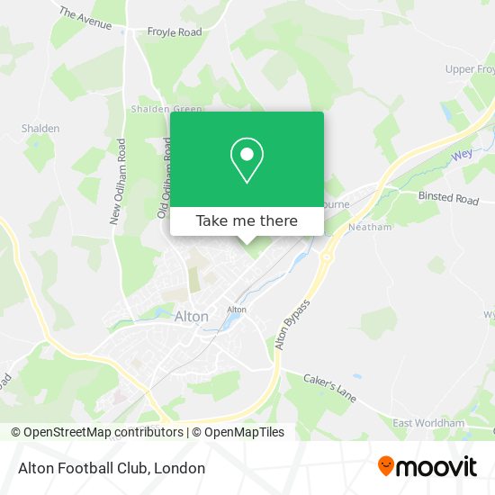 Alton Football Club map