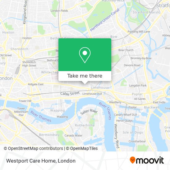 Westport Care Home map