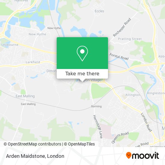 Arden Maidstone map