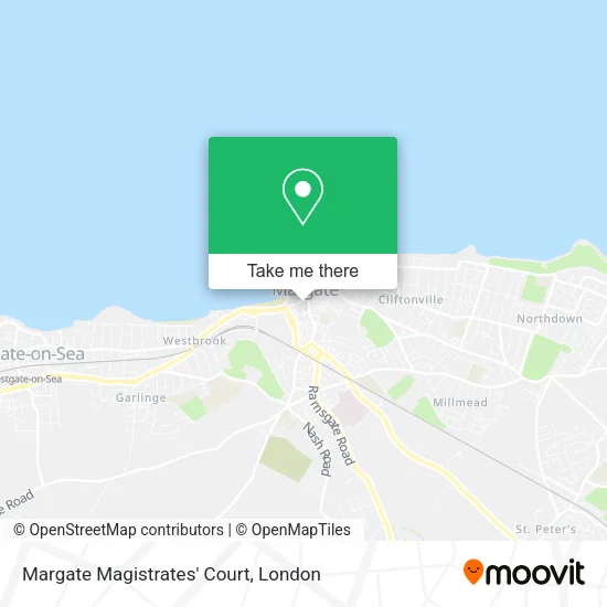 Margate Magistrates' Court map
