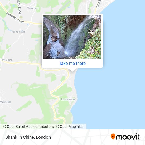 Shanklin Chine map
