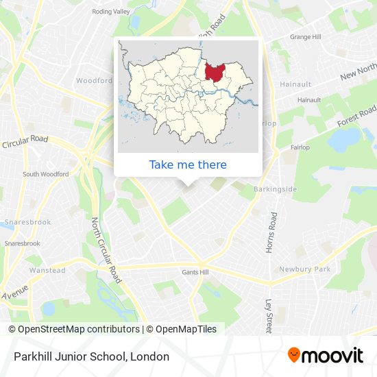 Parkhill Junior School map
