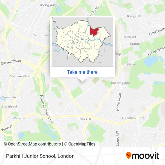 Parkhill Junior School map