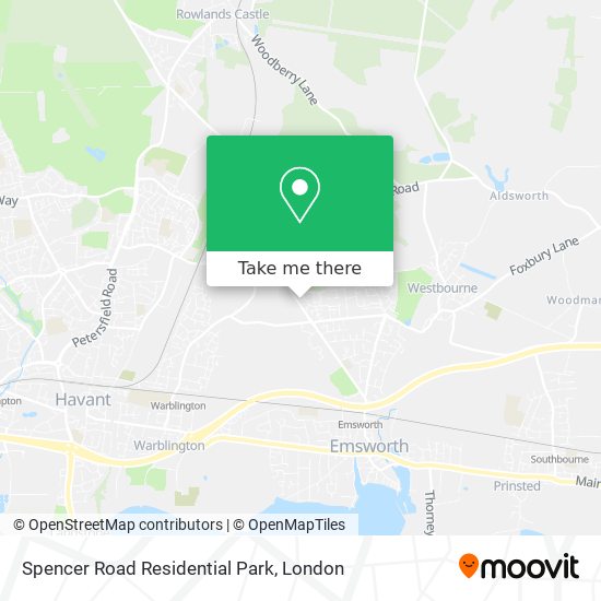Spencer Road Residential Park map