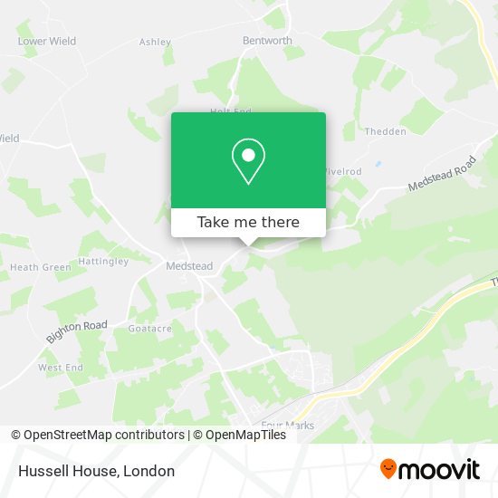 Hussell House map