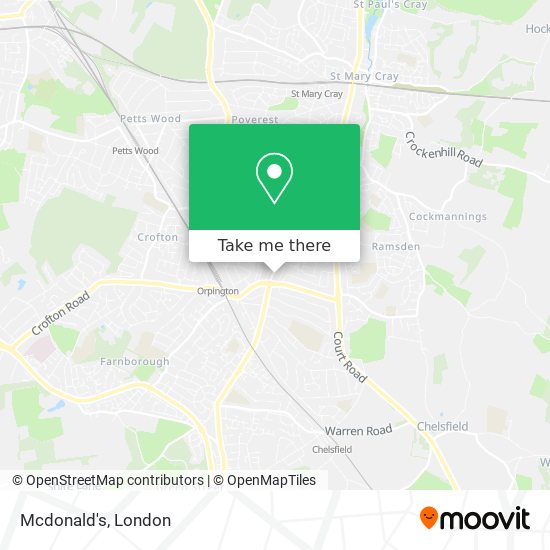Mcdonald's map