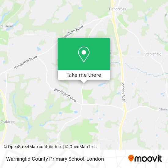 Warninglid County Primary School map