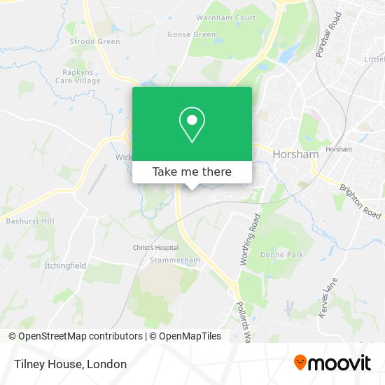 Tilney House map