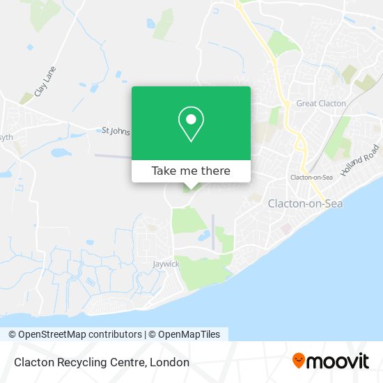 Clacton Recycling Centre map