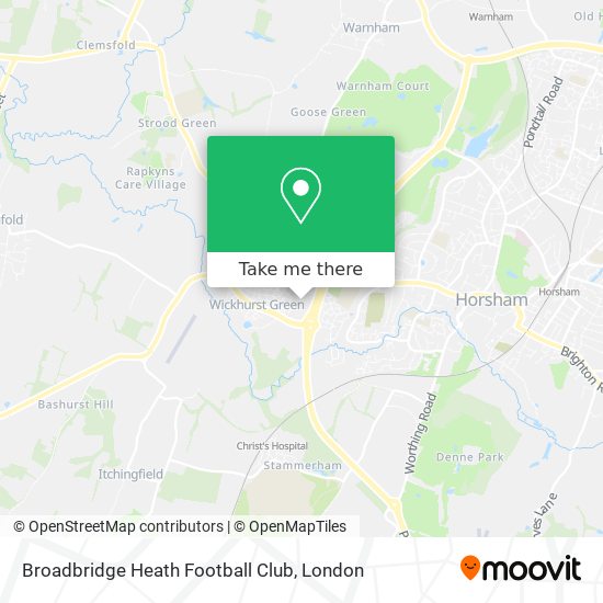 Broadbridge Heath Football Club map