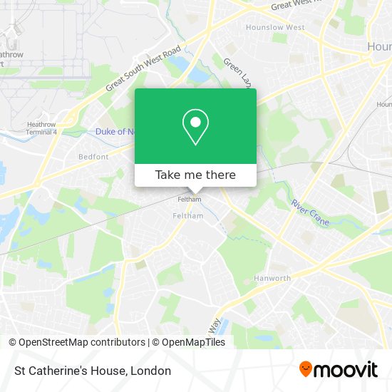 St Catherine's House map