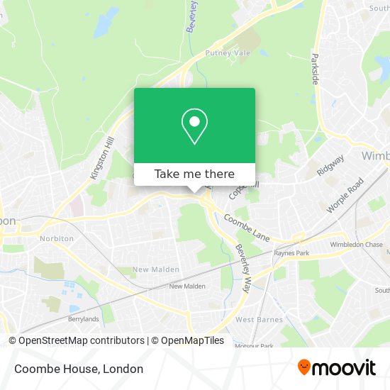 Coombe House map