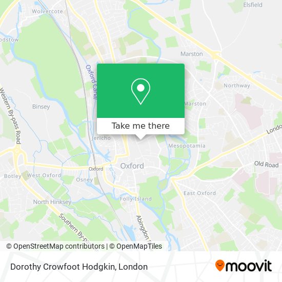 Dorothy Crowfoot Hodgkin map