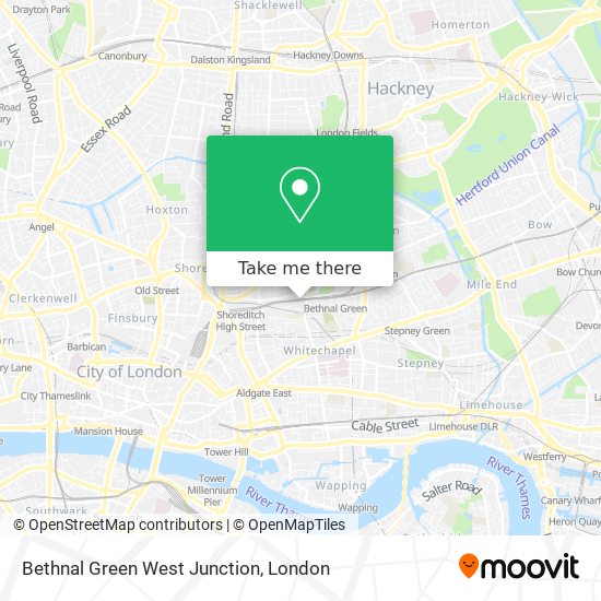 Bethnal Green West Junction map